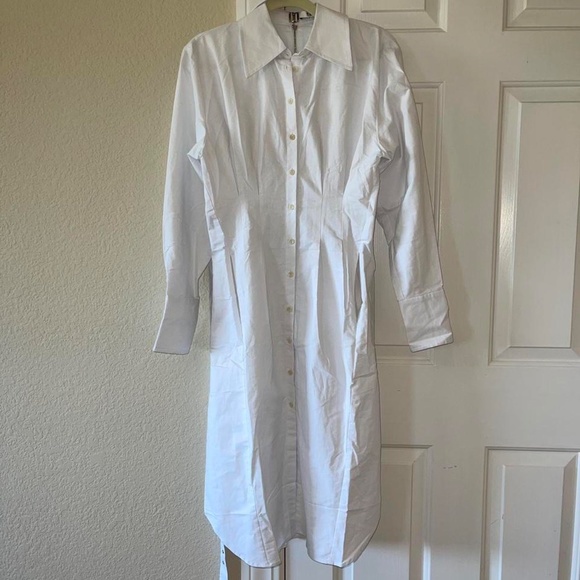 Tibi poplin button down shirt dress. Size XS. - Picture 2 of 4
